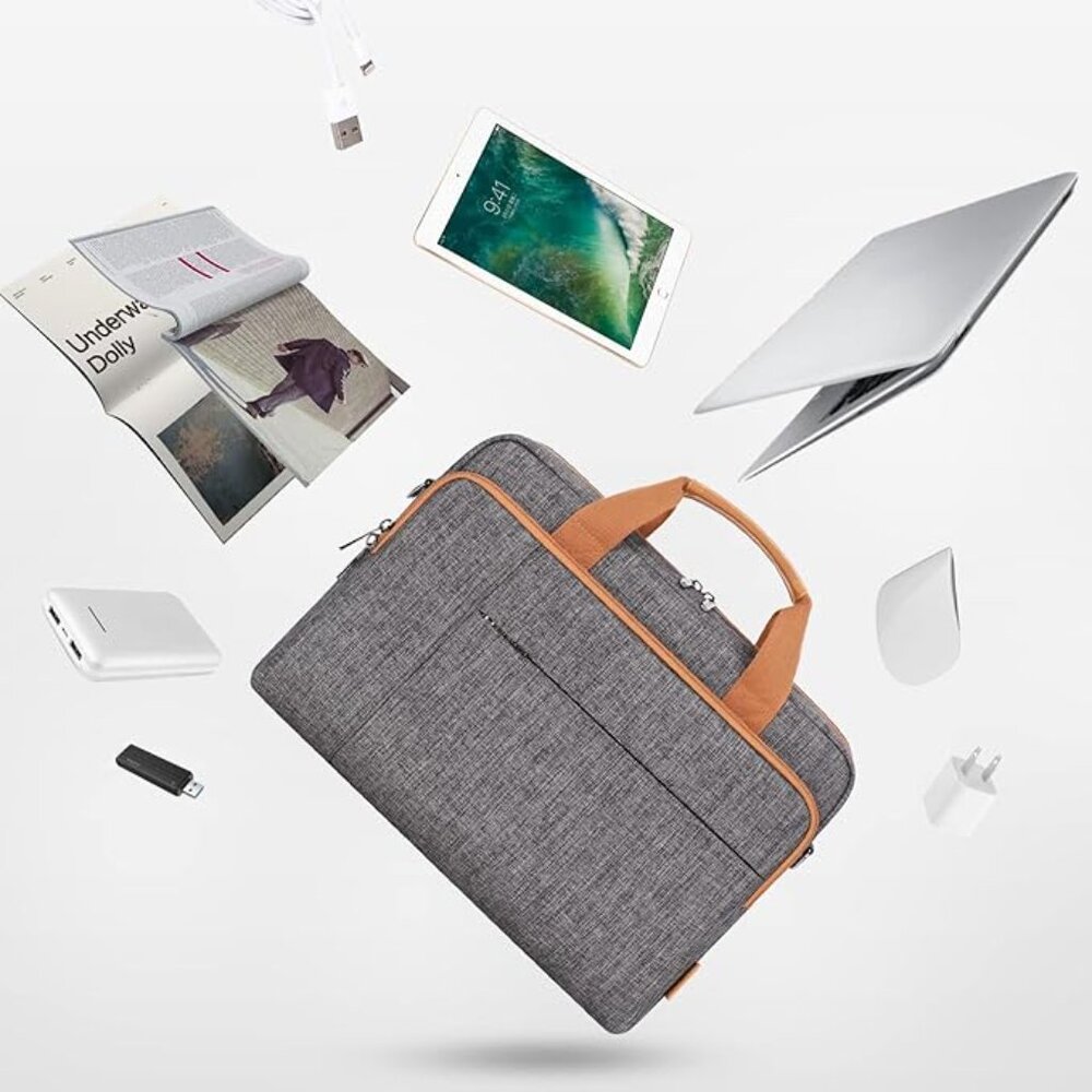 3 for $60 | DOMISO 15.6 inch Laptop Bag Business Briefcase Water-resistant - Picture 5 of 5